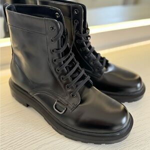 Zara Sleek Black Leather Boots